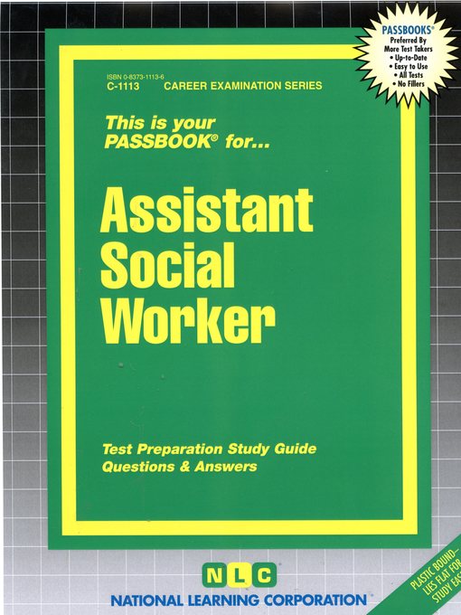 Title details for Assistant Social Worker by National Learning Corporation - Available